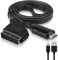Convertisseur Péritel vers HDMI, Adaptateur Peritel HDMI pour TV, Convertisseur SCART vers HDMI, Scart vers Hdmi Convertisseur, pour Ecran TV HD, Projecteur STB,VHS, Xbox, PS3, Sky Blu-Ray Lecteur DVD