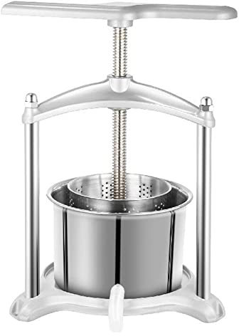 LeGDOr Prensa Manual de Vino de Frutas 3L de Acero Inoxidable Manual para el hogar r Sidra Verduras tintura prensado máquina de Cocina