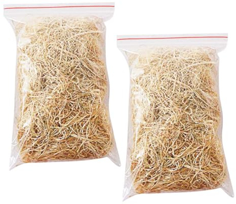 Parliky Remplissage Papier Déchiqueté Raffia pour Boîte Cadeau Décoration Panier Cadeau Garniture Légère et Réutilisable pour Mariage Anniversaire et Fête