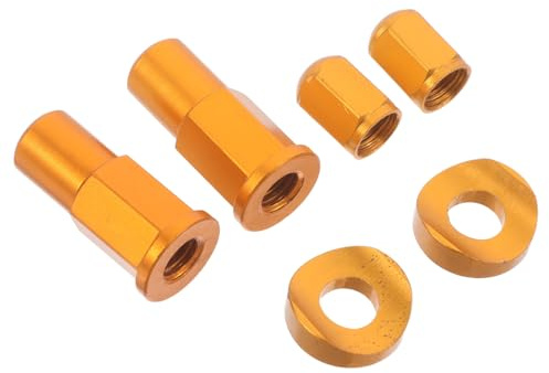 MAGICLULU Set Kit Dadi di Bloccaggio e Rondelle Distanziatrici in Alluminio per Pneumatici Moto Stelo Valvola Controdado Accessorio Antialloggio per Uso Motociclisti e Bici da Corsa