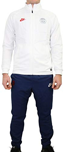 Nike Herren Tracksuit PSG Mnk Dry Strk TRK Suit W Cl, White/Midnight Navy/University Red, L, AT3093
