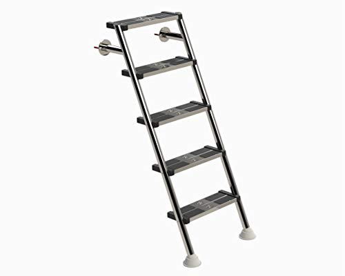 badelaune Tiefbeckenleiter Poolleiter Pooltreppe Unterteil - 5 stufig Leiter