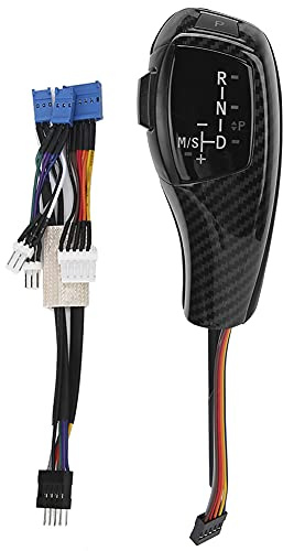 Hlyjoon LED Schaltknauf für BMW E46 E60 E61 E63 E64 Schaltknauf Automatik (Karbon)