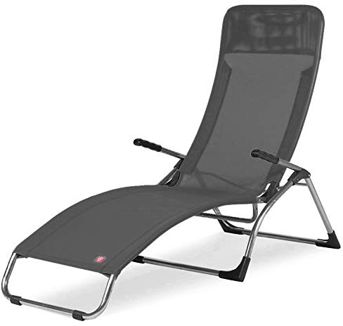Fiam Samba – Schwingsessel Relax für den Außenbereich – Gestell aus Aluminium, Stoff Texfil schwarz
