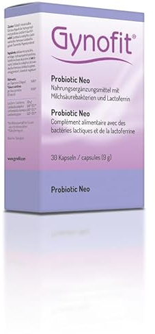 Gynofit Probiotic Neo Kapseln | 30 Stück | Zum Aufbau Vaginalflora, mit probiotischen Milchsäurebakterien