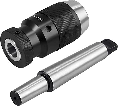 GETLITOOL Mandrin de Perçage de Tour sans Clé à Serrage Automatique 1-16mm Super Précis MT3 -B18 Arbre pour tour MK3