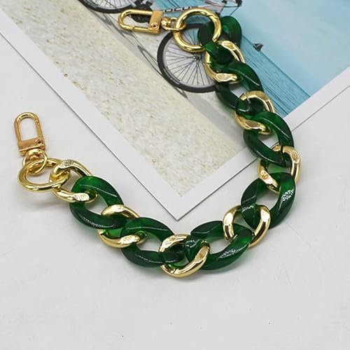YOGAY DIY Lady Handtasche Strap Top Handle Stripe Chain Phone Case Chain Multifunktionsgurt Kunststoffkette
