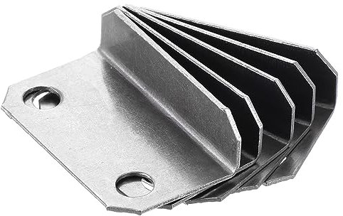 QUARKZMAN 29 x 14 x 9mm Serrure Gâche Plaque x 5pcs L Forme Métal Fiable Efficacité Tiroir Verrouillage Gâche Plaque pour Maison Bureau Tiroir Placard Porte, [Argent Ton]