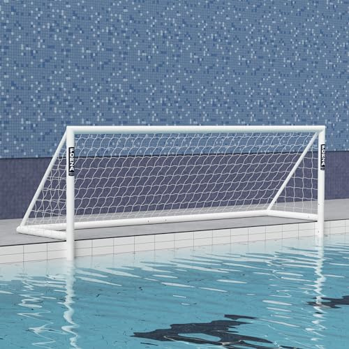 FORZA PVC Water Polo Goal - 3x Durable uPVC | Regulation Sizes (Single, FINA Regulation Full Size Goal)