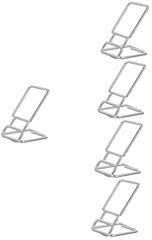 VALICLUD 5St Uhrenständer uhrenaufbewahrung watch storage Armbanduhrhalter uhrenhalter Vitrine ansehen Armreif-Organizer Displayhalter aus Edelstahl Uhrenregal aus Metall Rostfreier Stahl