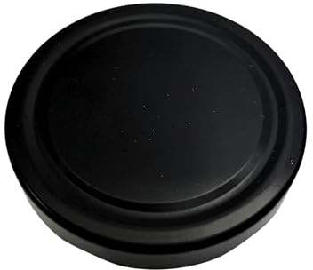 60x Ersatzdeckel Schraubdeckel Metalldeckel für 500g Twist Off Glas 82mm Deckelfarbe Schwarz
