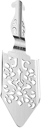 Cabilock 2 Piezas cuchara de absenta cuchillería tapón tapa Hundir azúcar Fabricante accesorios fuente de absenta cuchara multifunción para absenta Acero inoxidable Silver