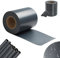 ISOISL Bandes Brise-Vue en PVC 50 m x 19 cm, Film Brise-Vue pour clôture à Double Fil, avec 40 Clips de Fixation, Protection Contre Le Vent, Protection Solaire, clôture de Jardin, Anthracite