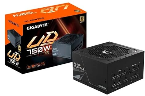 Fuente de Alimentación 750W 80 Plus Gold, módulo semimodular, Compatible con Sistemas Gaming y de Alto Rendimiento