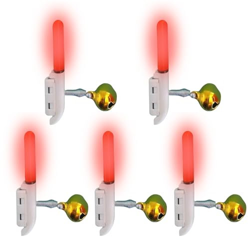 Angel-Leuchtstäbe – ABS Edelstahl Helle Knicklichter Angeln Led Knicklicht | Sichtbarkeit Bei Nacht Angel Alarmglocken | Knicklichter Für Nachtangeln & Fischbeobachtung