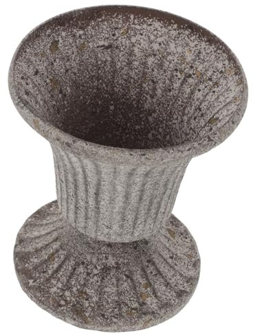 Toyvian Vaso Per Cimitero in Ferro Portafiori Per Tomba Contenitore Per Fiori Da Esterno Vasetto Commemorativo Per Lapide Per Fiori Freschi o Artificiali