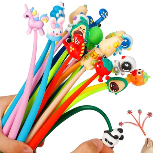 Tahbarshi 30 Stück Lustige Gelschreiber Set Kawaii Gel Stifte Coole Stifte with 30 Ersatzminen Give Aways Kindergeburtstag & Kleine Geschenke Kindergeburtstag Mitgebsel 5 6 7 8 9 10 Jahre