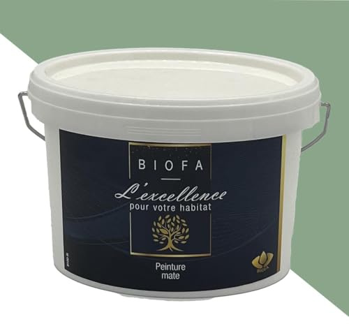 Biofa - Peinture écologique pour intérieur Murs & plafonds, finition Mate – Sans solvants, faible en COV, sans odeurs – Très résistante – Multisupport - Application facile (Végétal, 1 Litre)