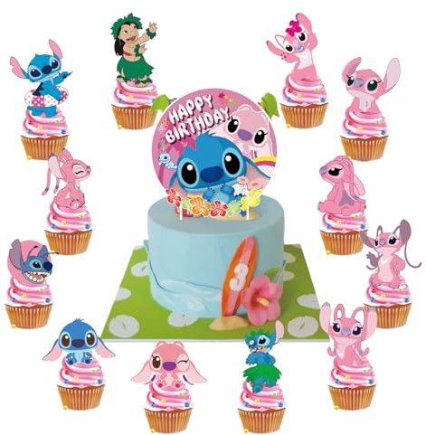 25 Cupcake Toppers, Cake Decoration für Junge Mädchen Geburtstag Themen Party（a