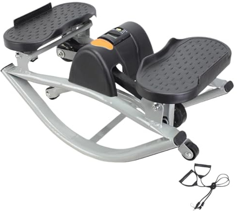 Rock Stepper Máquina de Ejercicio Lateral | Ejercicio para Piernas, Glúteos y Abdominales | Stepper Lateral Portátil y Silencioso - para Mujeres y Hombres en Casa Gimnasio Piernas Glúteos Abdomen