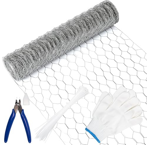 Chicken Wire,5M Wire Mesh Roll,Chicken Wire Mesh for Pet Rabbit Chicken Fencing