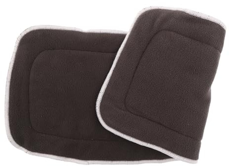 Vaguelly Reusable Adult Cloth Diaper Inserts 20x46cm 4-Layer Washable High Absorbency Microfiber Pads for Elderly Incontinence Care and Urinary Protection