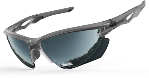 BONDDI Occhiali da Sole Sportivi Polarizzati, Occhiali Ciclismo da Uomo Donna per Ciclismo, Guida, Golf, Sci, Pesca e Corsa con Protezione UV400 e Telaio Infrangibile TR90