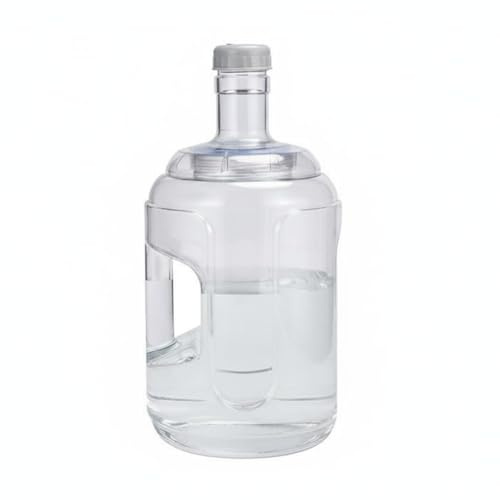 Qianly Bidón de Agua para Dispensador Universal Cubo de Agua de Plástico Lavable Resistente a Elevadas Temperaturas para Cocina, 7.5L, Cubeta Desmontable Transparente