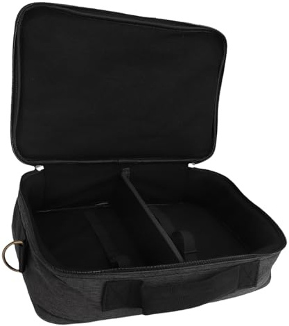 Duokon Gitarren-Pedalboard-Tasche, Kationischer Wasserdichter Pedalboard-Koffer mit 10 Mm Polsterung, Mehreren Taschen und Verstellbarem Riemen, für Musiker, die Effektpedale Tragen (S)
