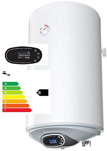 Elektrospeicher Warmwasserspeicher Boiler mit Appsteuerung über WiFi wandhängender Boiler 80 Liter - kurze/breite Ausführung - 2,0 kW 230 Volt