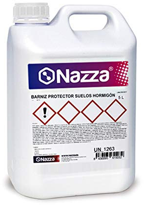 Nazza Resina para hormigón impreso al agua efecto mojado - Barniz para piedra, terracota o ladrillo - Protege el suelo penetrando en el poro - Revive el color original del pavimento - 5 Litros