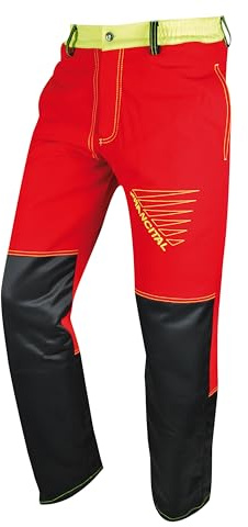 Francital Forest Fighter Start-Up Schnittschutzhose - Rot - XS-6XL - Herren - Cargohose für Outdoor-Aktivitäten