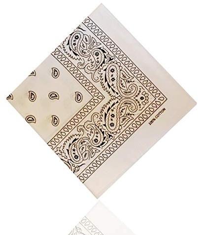 Bandana Tuch versch Farben 100% Baumwolle Kopftuch Halstuch Nickituch Schal ledermodefashion