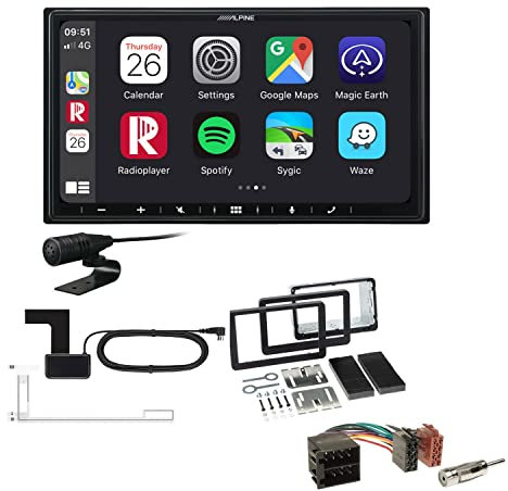Alpine ILX-W690D 2-DIN Autoradio CarPlay Android Auto Bluetooth DAB HDMI USB passend für Alfa Romeo Spider 2006-2010 mit OEM Navi