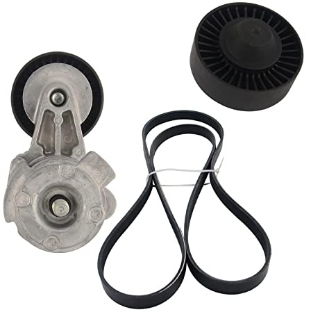 Antriebsriemen Für BMW 1er 3er 5er E81 E90 E60 E61 X3 E83 X5 E70 Z4 11287530314 AP03 Antriebsriemenscheibe + Spanner Kit 11288624196 Keilriemen