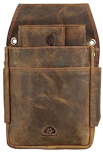 Greenburry Vintage Leder Kellnerbörse + Holster Set 1785-25 + 1786B-25