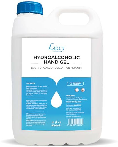 Gel Hidroalcohólico 70% Alcohol 5000 ml | Gel Antibacterial Hidratante con Aceites Esenciales