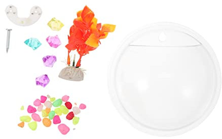 PRETYZOOM Multifunctional Wall Mounted Aquarium Decorative Fish Tank Pot Hydroponic Plant Holder Home Decor Small Fish Tank