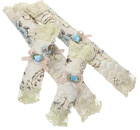 Healvian 4stücke Kühlschrankgriffhandschuh Mit Gerätegriffhülle Spitzengriffabdeckung Und Dekorative Griffabdeckung Für Kühlschrank Und Mikrowelle Griff Protector