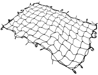 Ronyme 35,4 x 59 Zoll Frachtnetz Dachgepäckträgernetz Maschengitter flexibel für Dachgepäckträger multifunktional schwarz abnehmbare Clips