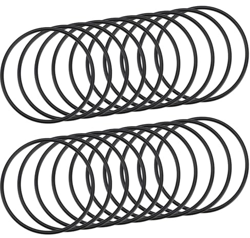 ECSiNG Nitrilkautschuk-O-Ringe, 76 mm Außendurchmesser, 70 mm Innendurchmesser, 3 mm Breite, metrische Dichtung für Wasserhahn, Sanitär, Automobil, Maschinen, Sanitärreparatur, Schwarz, 20 Stück