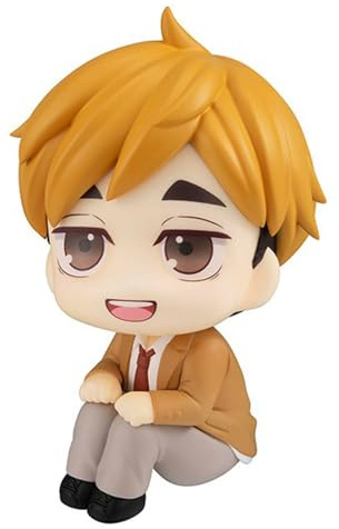 Xinnice Haikyuu!! Figur, Anime Miya Atsumu Look Up Sitzposition Figure, 10 cm Volleyball Junior PVC Modell Statue, Sammlerstücke Ornamente für Anime Fans