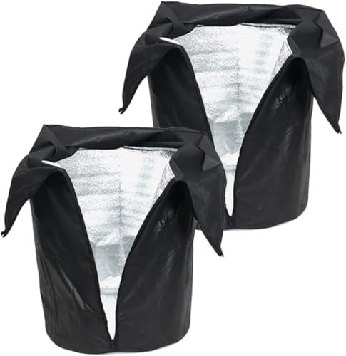 Usper üBerwinterungszelt FüR Pflanzen Thermo Topfschutz, Winterschutz FüR Pflanzen, Winterschutz Thermo Topfschutz FüR KüBelpflanzen Pflanzenschutz Winter FüR Pflanzen 50 X 45 cm (2PCS)