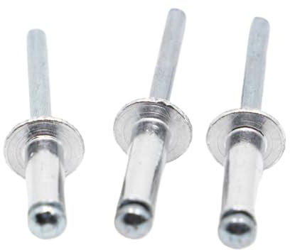 Edelstahl-Niete, 10/20 Stück M2,4 M3,2 M4 M5 M6 GB12618 Aluminium-Pilzkopf-Bruchdorn Blindnieten Nagelniete(25mm,M6 10pcs)
