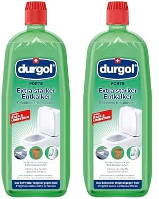 durgol Forte extra starker Entkalker für Urinstein & Kalk (1000ml) - Urinsteinentferner & Kalkentferner für WC, Dusche, Spülkasten - Spezial Profi Kalkreiniger flüssig - Kalkstein Reiniger Toilette