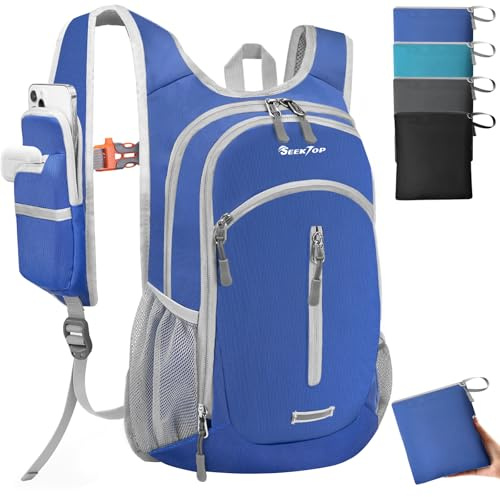 Seektop Kleiner Wanderrucksack, 15 l, verstaubar, wasserdicht, Tagesrucksack, leichte Wandertasche für Damen und Herren