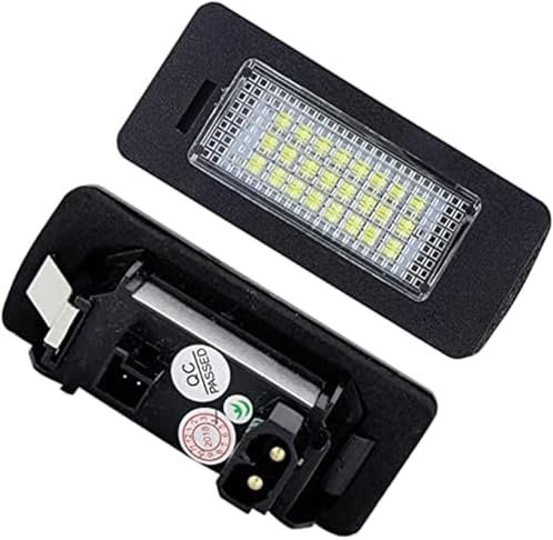 Vuzmode 2Pcs LIGHT Number Plate License Plate Light Lamp, for BMW, E39 M5 E70 E71 X5 X6 E60 M5 E90 E92 E93 M3 Car Plate Illumination