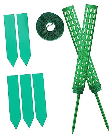 ibasenice Muschio per Piante Rampicanti Supporto in Plastica per Vasi per Monstera Bastoncino per Piante di Muschio Impilabile per Rampicanti