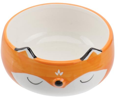 Cabilock 1pezzi Ciotola da Colazione in Ceramica con Motivo Cartoon Volpe Resistente e Facile da Pulire per Insalate Zuppe e Uso Quotidiano in Cucina