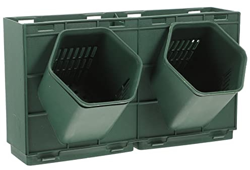 ibasenice Pot de Fleurs Mural Suspendu pour Jardin Vertical Bac à Plantes Extérieur Durable Jardinière Murale Polyvalente pour Décoration Maison et Verts